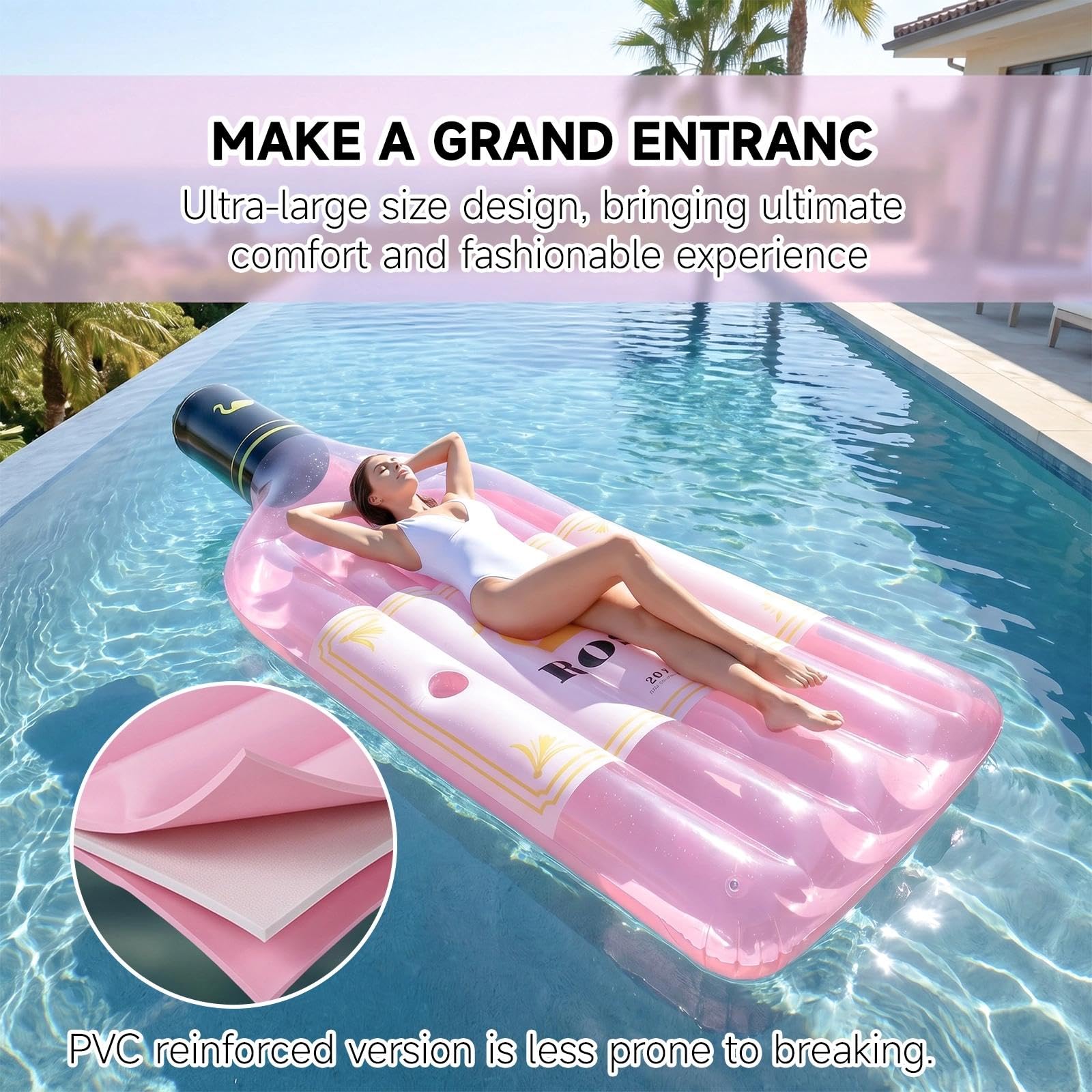 Materassino Mare Gonfiabile Piscina, Materasso Gonfiabile Mare Mar, Lettino Mare Gonfiabile, Gonfiabili Mare Gonfiabile per Beach Party,Festa d'estate,Gonfiabili Piscina Mare