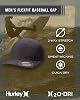 Gorra de Béisbol para Hombre Hurley de Secado Rápido con Visera Curva Ajustable 3