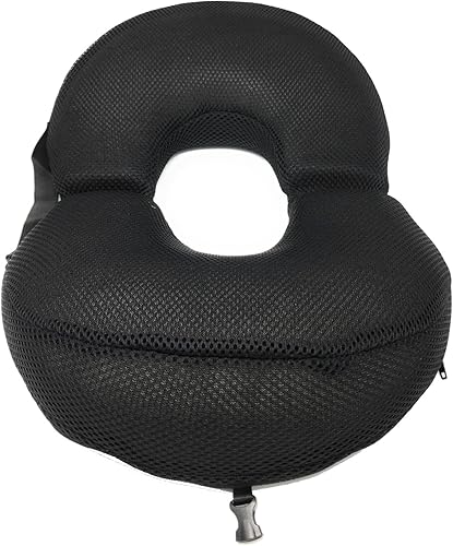 Miniatura 4 de PCP Cojín circular plegable para anillo de viaje, color negro