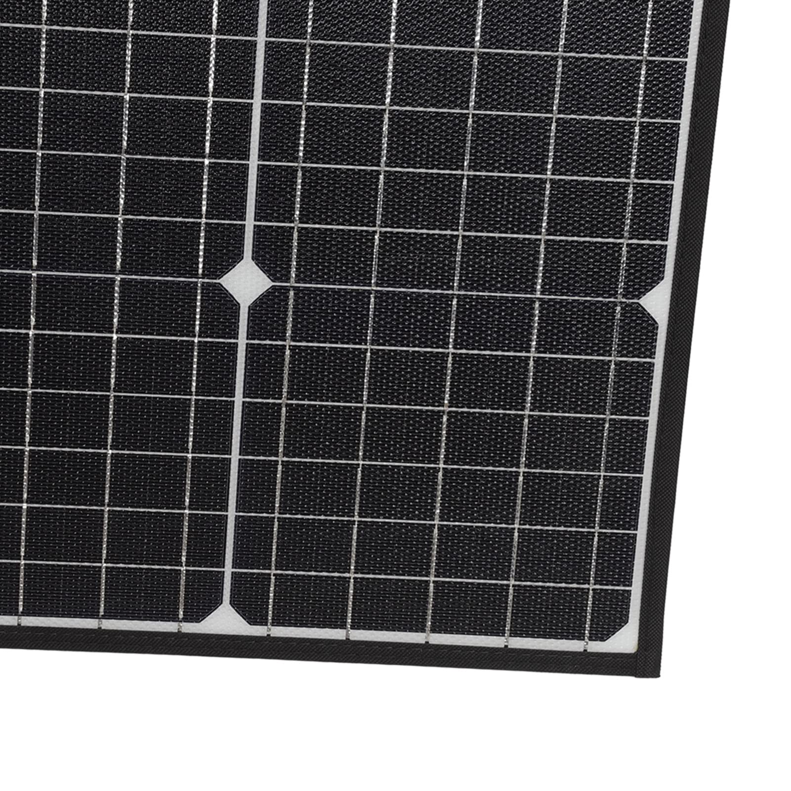 Fdit Panel Solar Monocristalino de 100W, Panel Solar Plegable Portátil, | 100W para Camping Al Aire Libre, 23% de Eficiencia, ETFE Impermeable, Protección Segura contra Sobrecorriente, Carga