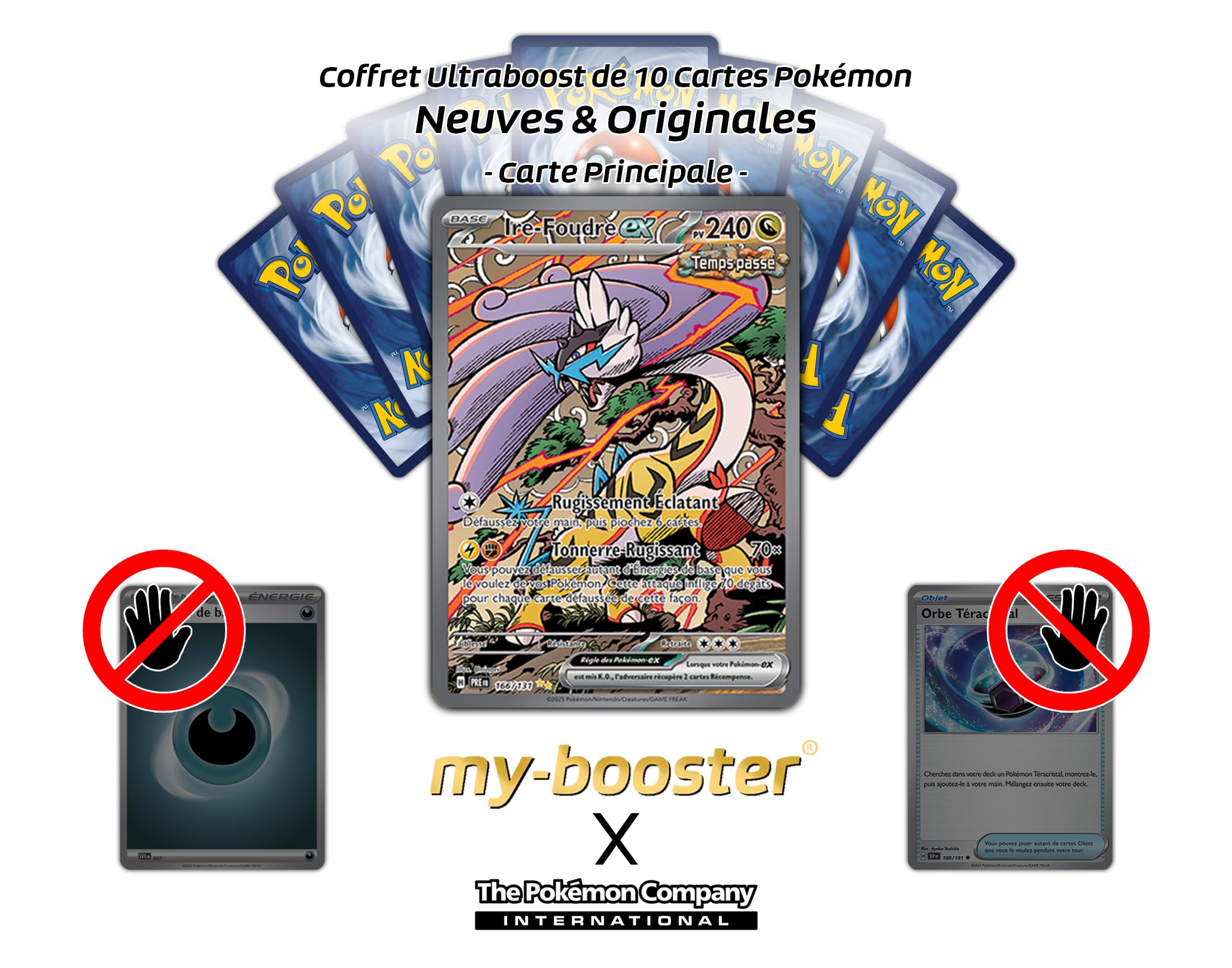 my-booster Ire-Foudre ex (Furitonante ex) 166/131 Tempo Passato Alternativa Pokémon Gallery Secreto X Écarlate et Violet 8.5 Évolutions Prismatiques - Box di 10 carte Pokémon Francese