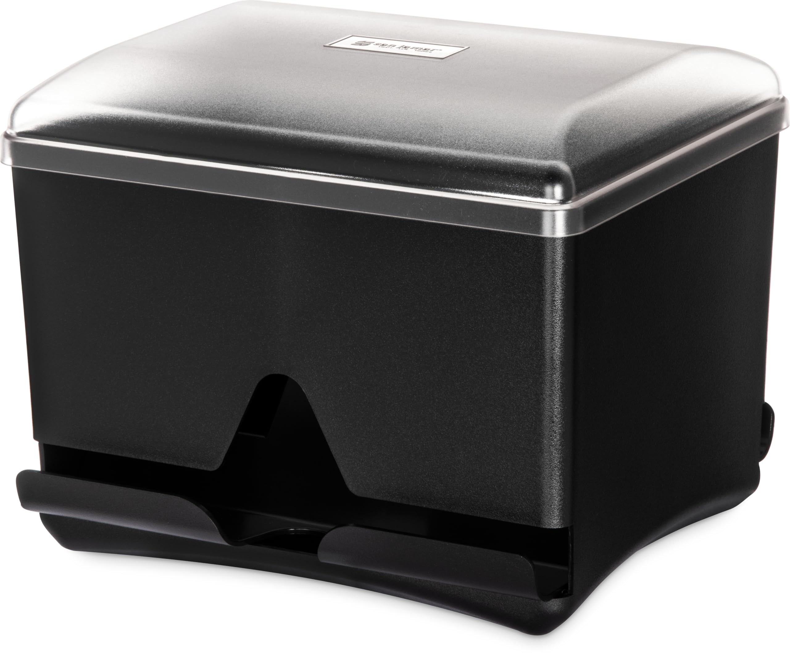 San Jamar 500 Straw Capacity / Black / 500.0 load Straw Dispensers