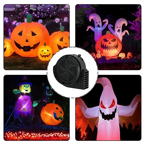 Miniatura 6 de Soplador inflable de repuesto de 1.2 A para decoraciones inflables de patio, juguetes de patio al aire libre, reemplazo de ventiladorDecoración