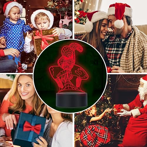 Miniatura 4 de Juguetes para niños, luz nocturna 3D, luz nocturna LED, decoración de habitación, luces de atenuación táctil inteligente, lámpara de decoración de 7