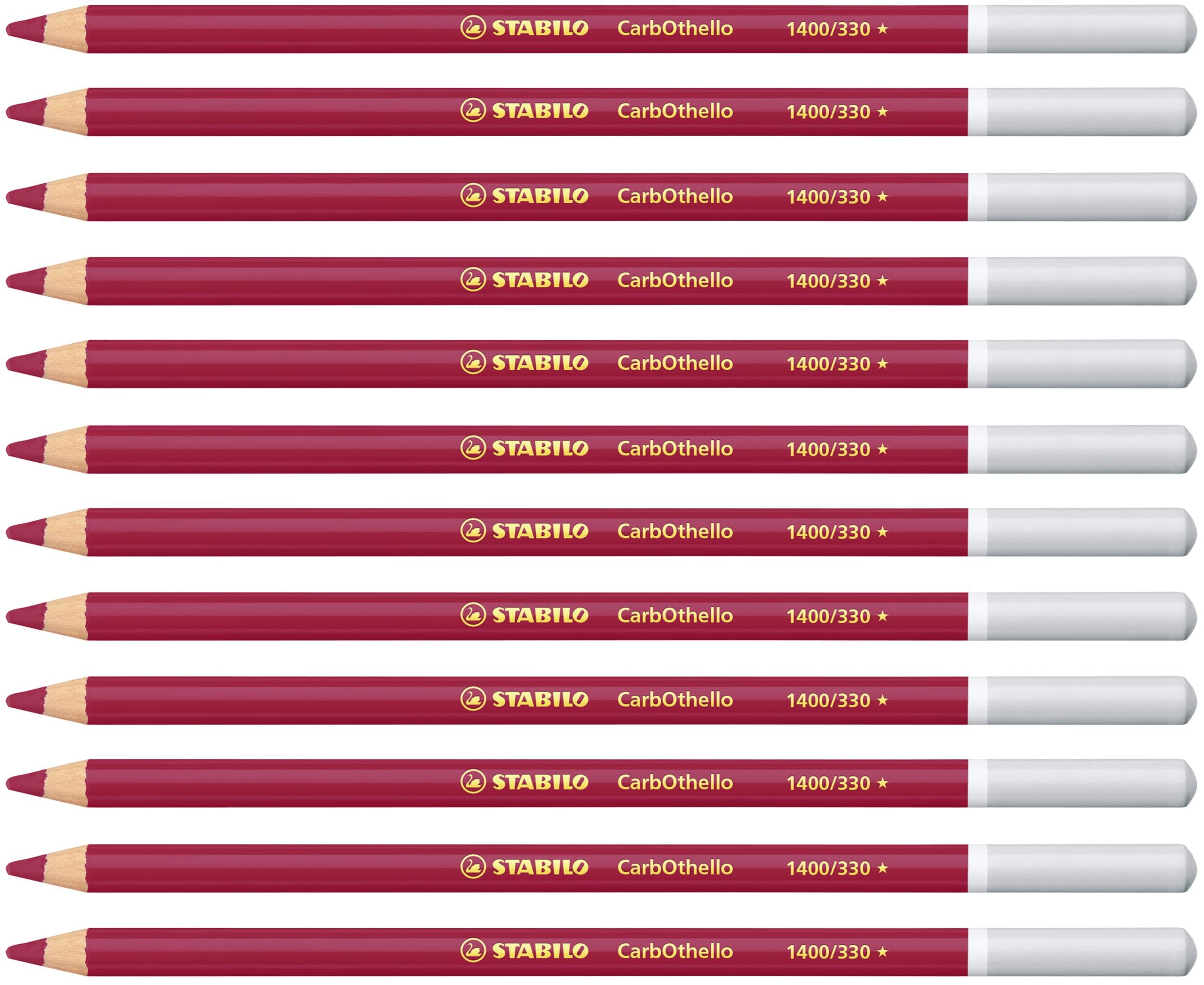 STABILO CarbOthello - Chalk-Pastel Pencil - Pack of 12 - Purple