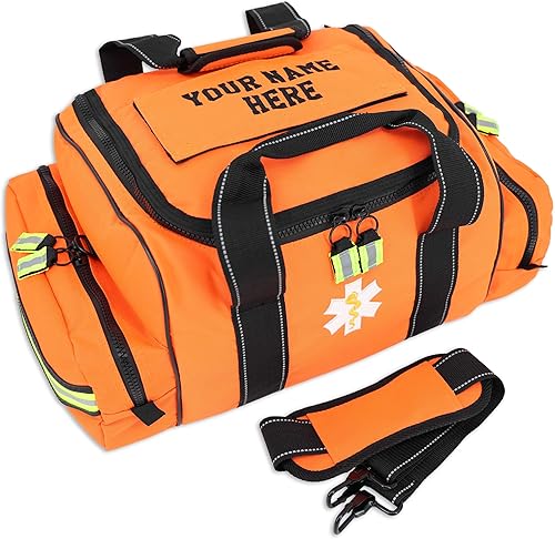 Miniatura 10 de Lightning X - Bolsa de salto de trauma EMT personalizable para médico de primera respuesta con nombre bordado, Púrpura, Bordado