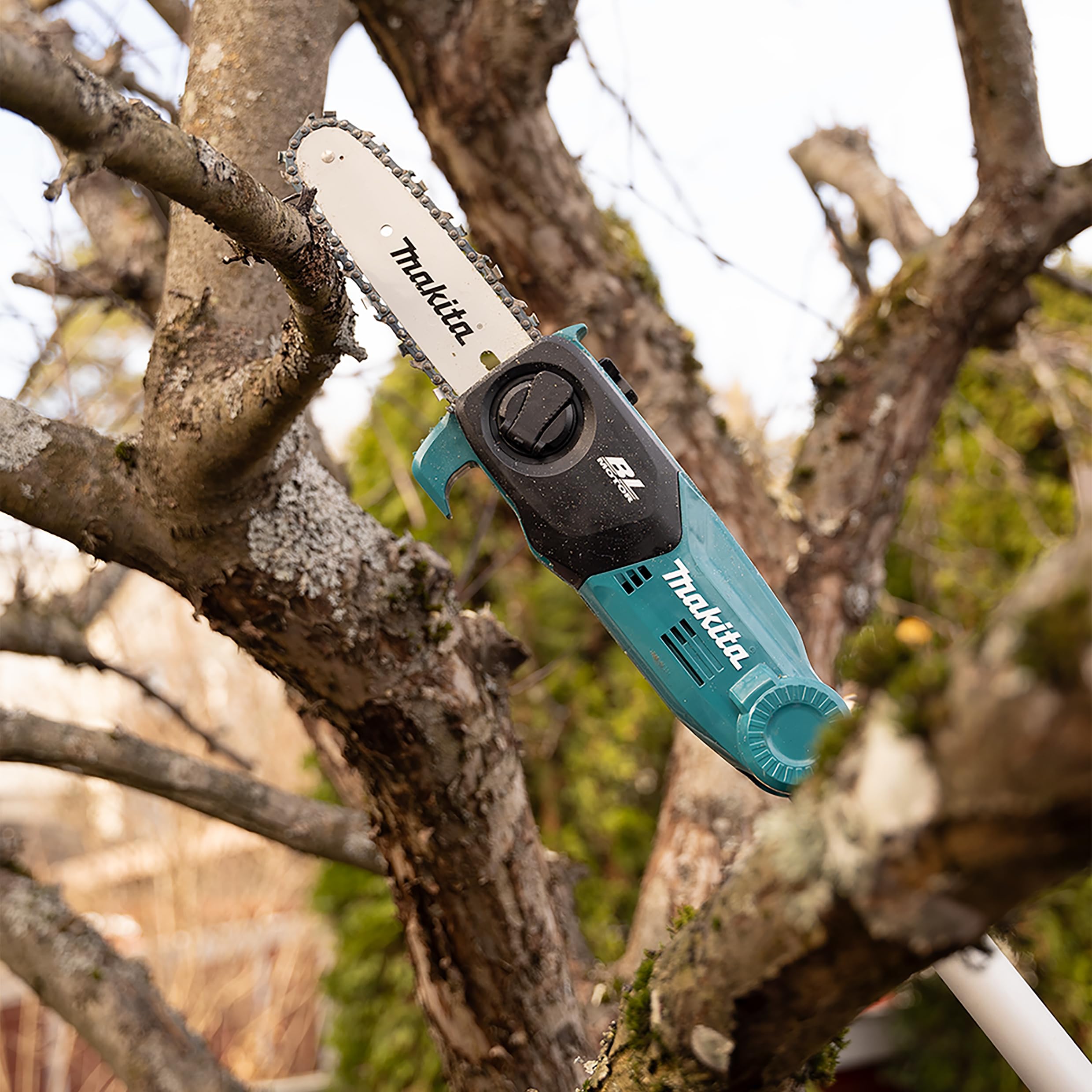 Makita DUA200Z 18V Li-ion LXT - Sierra de poste sin escobillas de 200 mm, baterías y cargador no incluidos