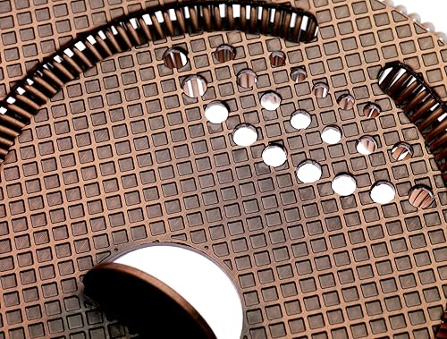 Miniatura 7 de Barfly Diamond Lattice Etch - Colador de barra de resorte resistente, cobre antiguo
