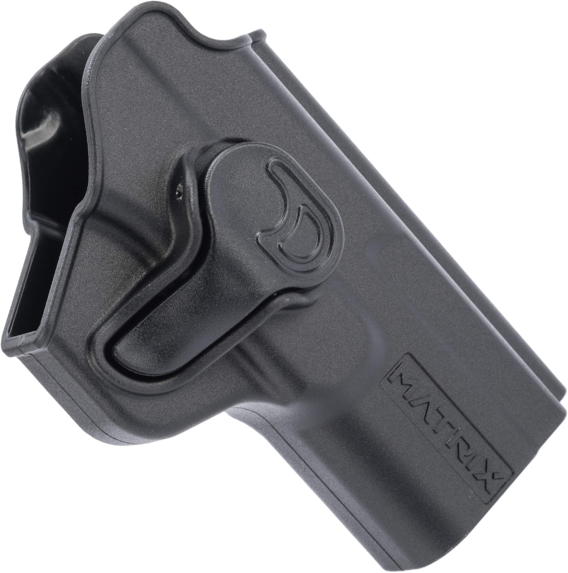Evike Airsoft - EMG Matrix Hardshell Adjustable Holster for SAI BLU Series Airsoft Pistols (Color: Black/No Attachment)