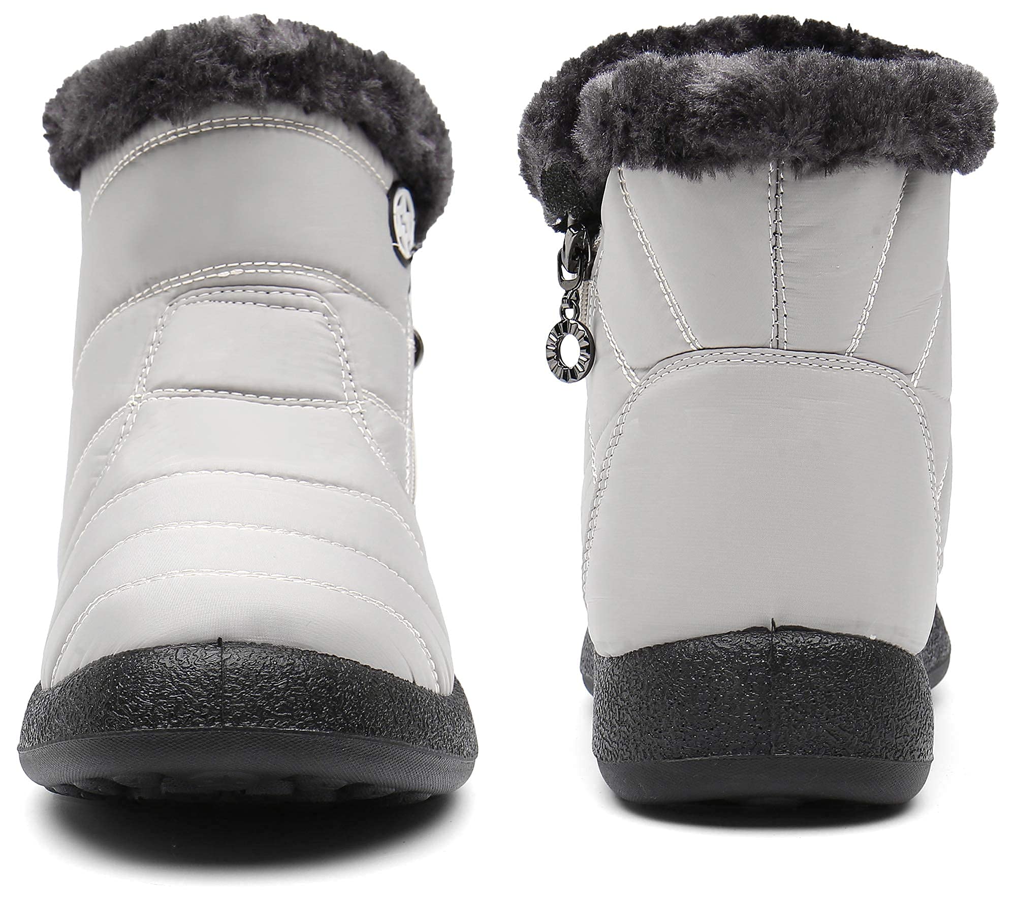 Gaatpot Stivali Donna Stivaletti Invernali Stivali da Neve Caldo Peluche Scarpe Impermeabili 36-43