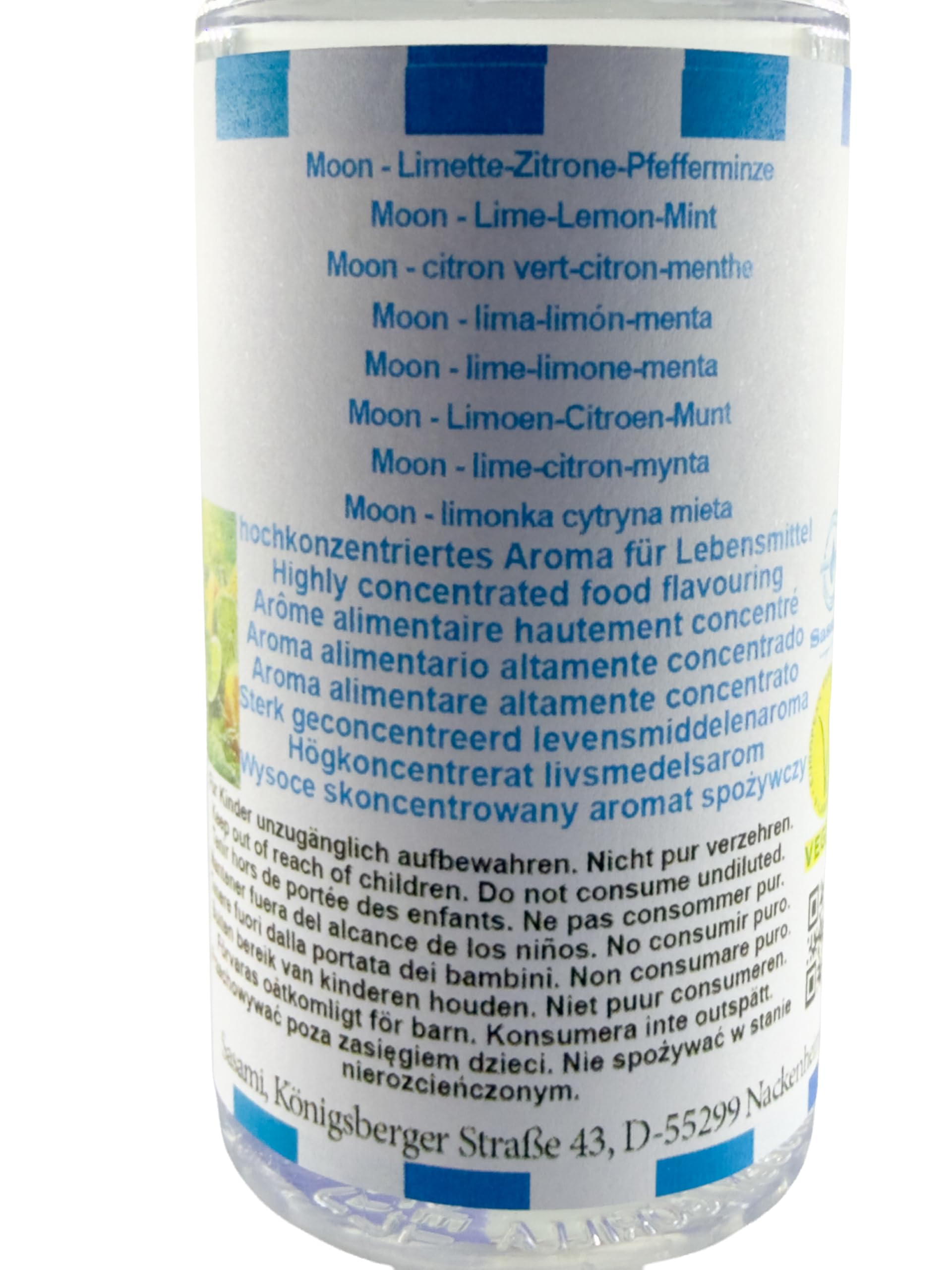 Moon - Limette-Zitrone-Minze Aroma Konzentrat - Vegan - Sasami - 100ml