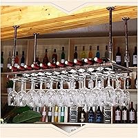 Vista 1 de Wall Mounted Wine Rack for Home Restaurant Bars, Wine Rack Retro Industrial Wind Bar Restaurant Hanging Cup Rack Bar Decoration Wine Glass Rack=(150