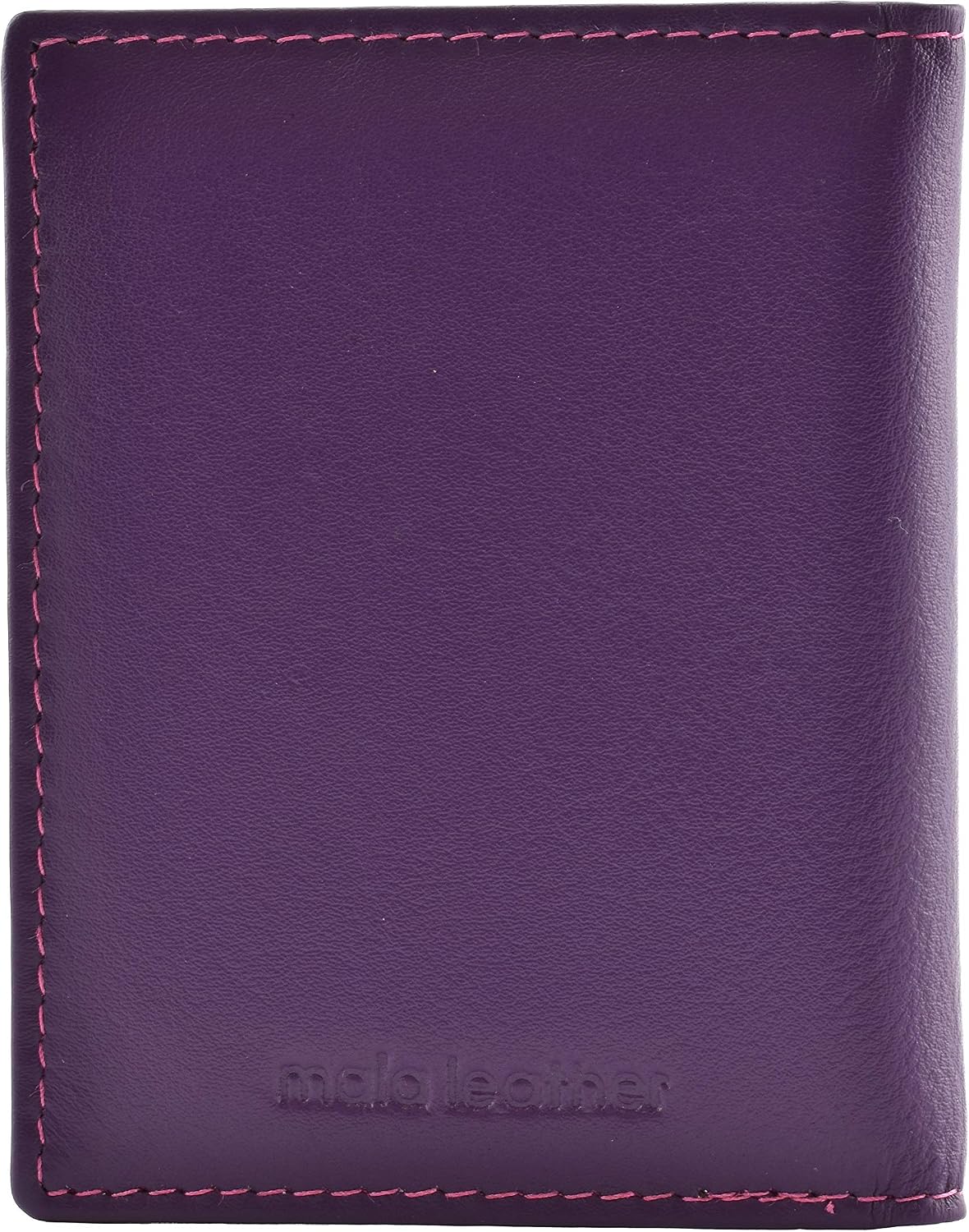 Mala Leather Odyssey Oyster & ID Holder 555-14 (Purple) - Image 3