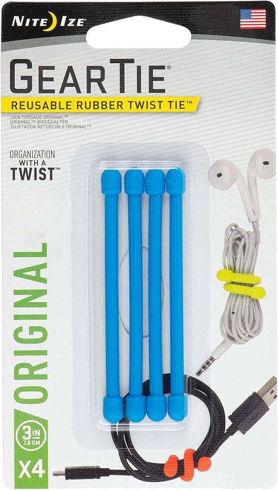 Amazon.com: Nite Ize Original Gear Tie, Reusable Rubber Twist Tie
