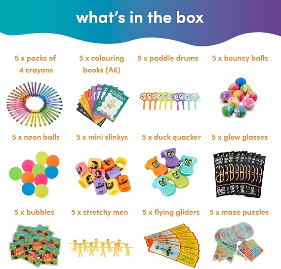 THE TWIDDLERS 60 Premium Assorted Party Bag Fillers for Kids Unisex - Goodie Loot Bag Pinata Fillers, Birthday Party Gift Favours, Classroom Rewards, Game Prizes for Boys & Girls