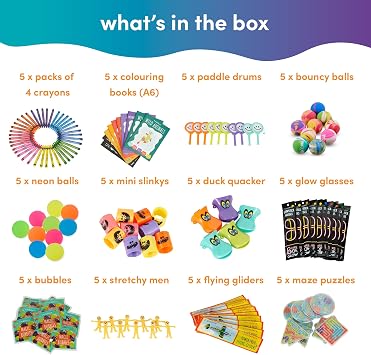 THE TWIDDLERS 60 Premium Assorted Party Bag Fillers for Kids Unisex - Goodie Loot Bag Pinata Fillers, Birthday Party Gift Favours, Classroom Rewards, Game Prizes for Boys & Girls