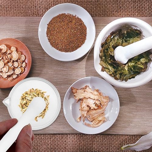 Miniatura 7 de Maja de vidrio y morteros Bowl Set portátil molino herramientas de laboratorio suministros 1 Set Herramientas