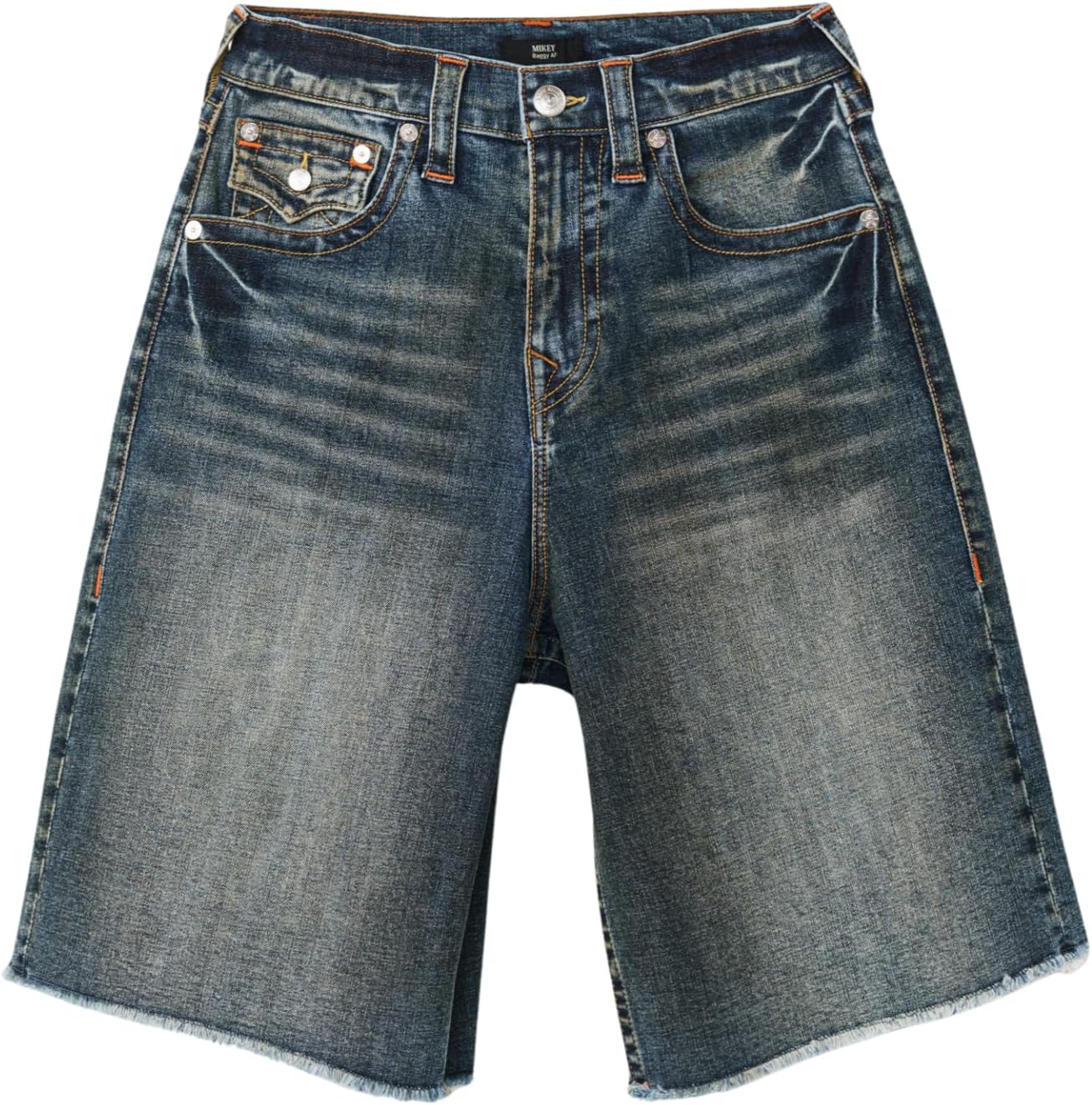 True Religion Men’s Mikey Super T Short – Relaxed Fit, Horseshoe Detailing