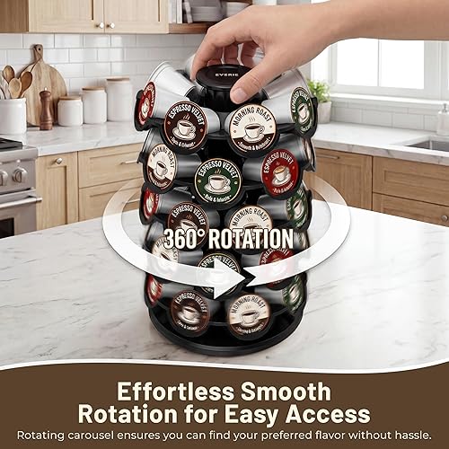 Miniatura 3 de Everie - Soporte para cápsulas de café compatible con cápsulas de 40 K