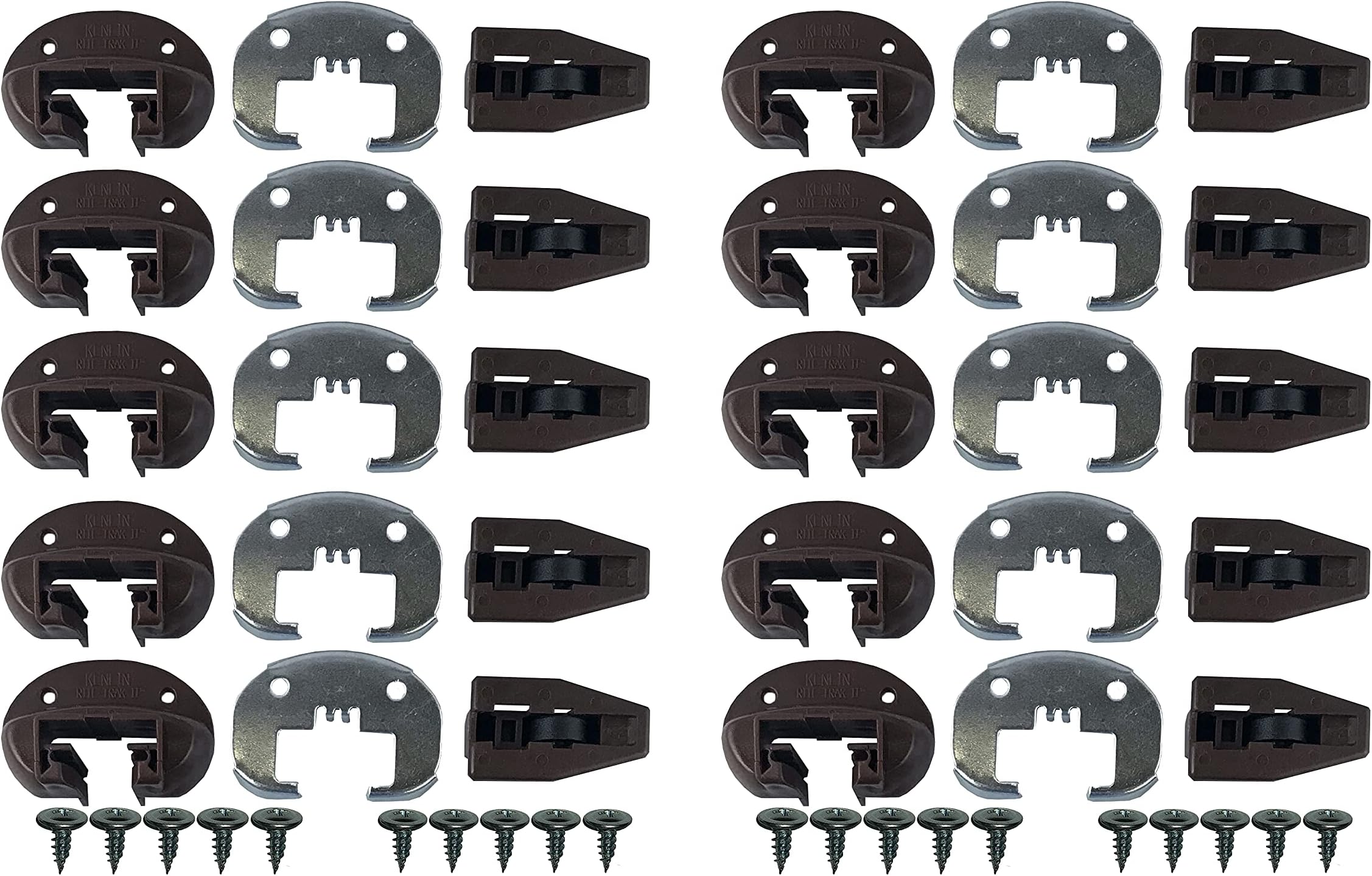 KenlinLot of 10 Sets of Improved Commercial Style Kenlin Rite-Trak II Model #168(Drawer Stop with Roller)