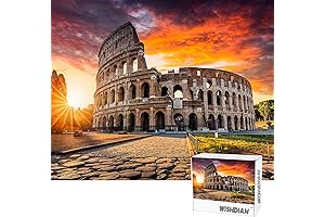 WISHDIAM Puzzles 1000 Pieces for Adults - Colosseum Rome Italy Nature Scenery...