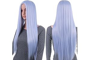 Iridescent 31-Inch Silver Blue Wig: A Flowing Vision for Cosplay and Beyond