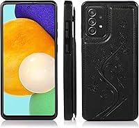 Vista 31 de Phone Case for Samsung Galaxy A52 5G/4G with Tempered Glass Screen Protector and Card Holder Wallet Cover Stand Flip Leather Cell Accessories Glaxay