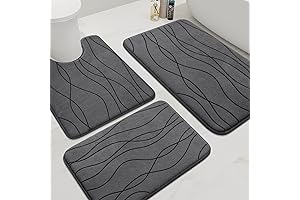 YIHOUSE: Pinnacle of Plush with 3-Piece Memory Foam Luxury Rug Set