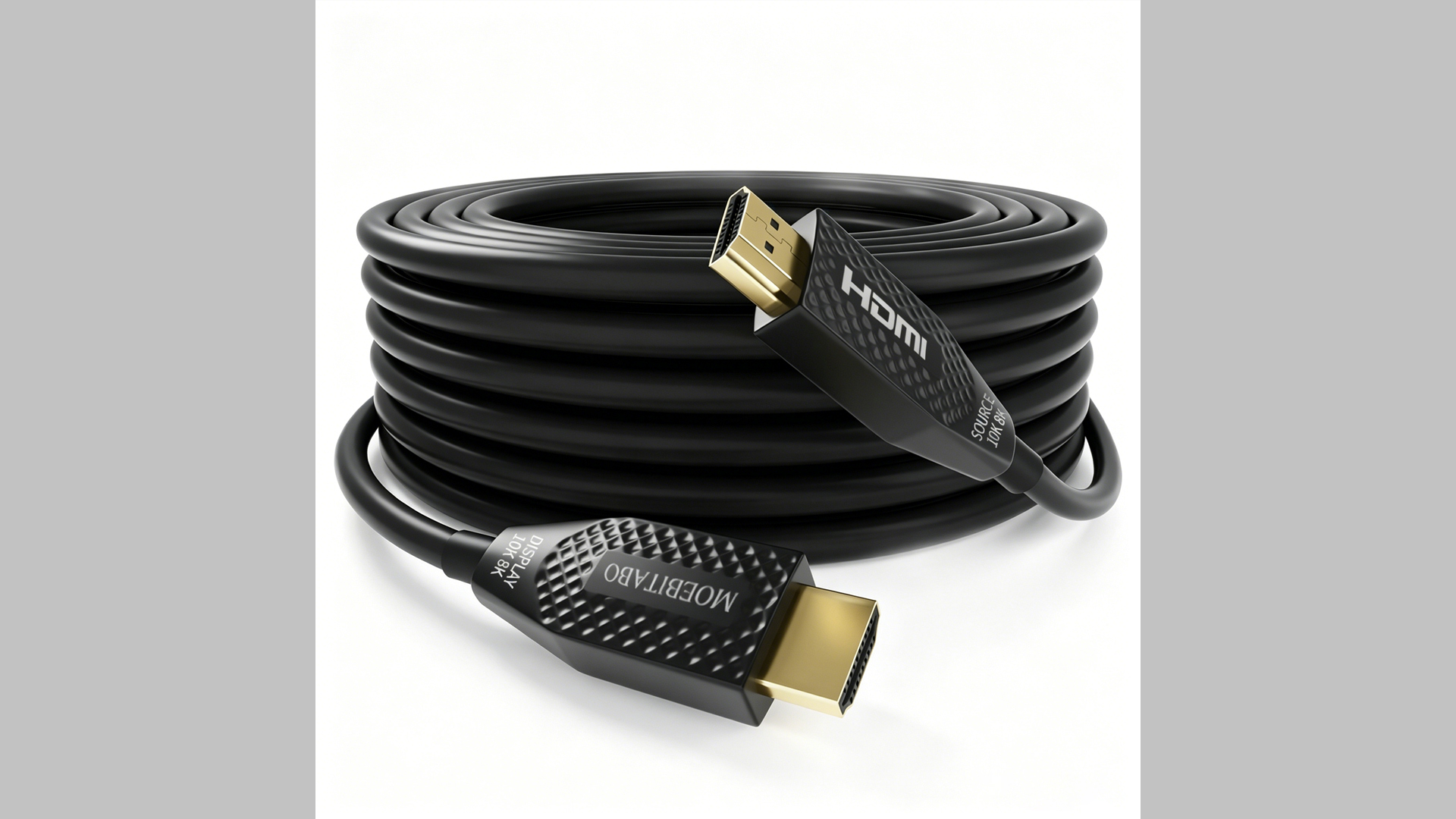 Image of Fiber Optic HDMI Cable 8K 48Gbps 25FT High speed HDMI 2.1 Cord in-Wall CL3 Rated 10K@30Hz 8K@60Hz eARC HDCP 2.2 /2.3 VRR ALLM Dynamic HDR10+ 3D Compatible with Switch Xbox PC Monitor TV Laptop PS4 /PS5