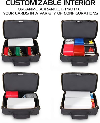 Miniatura 6 de ENHANCE MTG - Caja de almacenamiento para tarjetas, funda de transporte para tarjetas, compatible con tarjetas MTG mágicas, juegos de cartas, cartas
