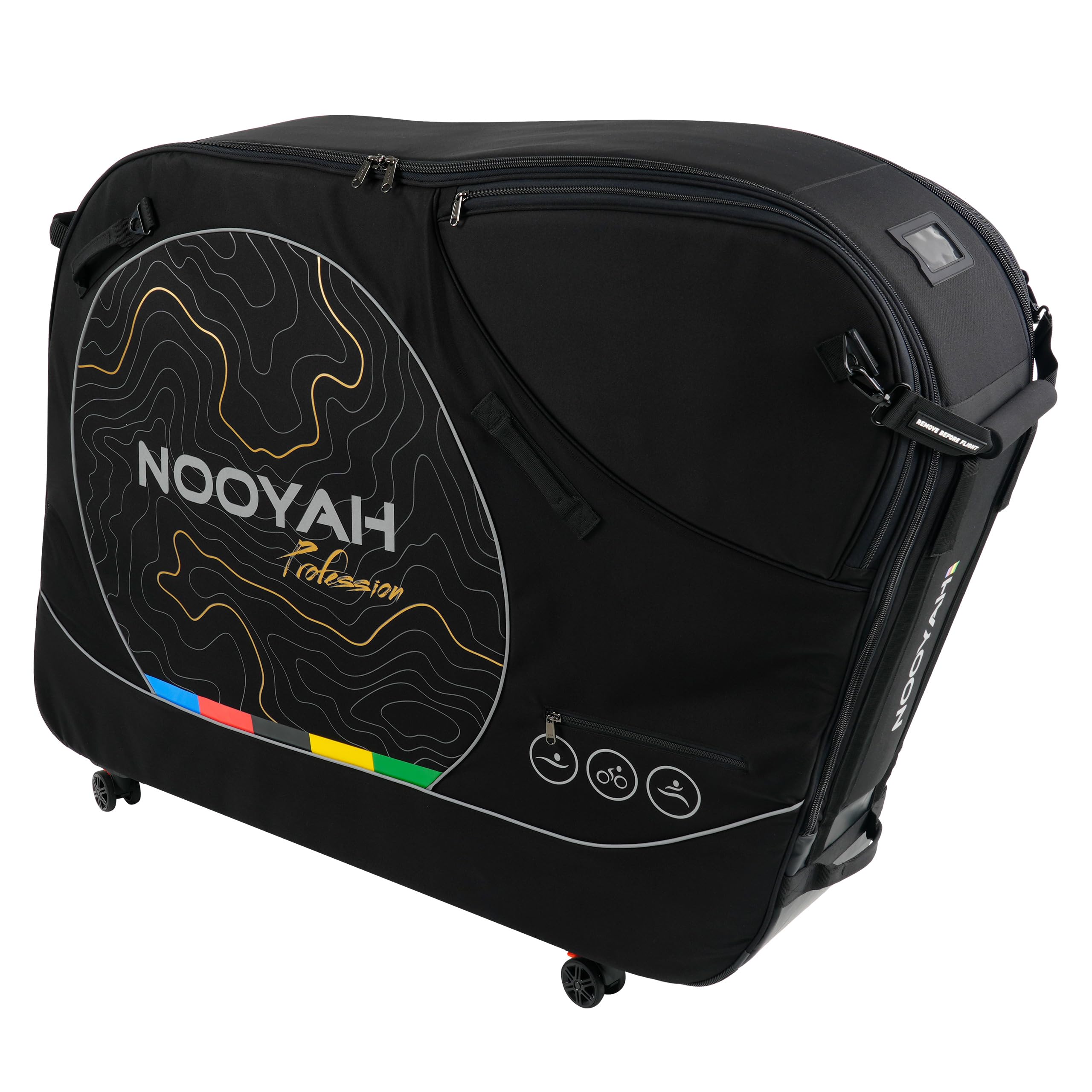 Amazon.com: NOOYAH Bike Travel Bag with Aluminum Frame, No