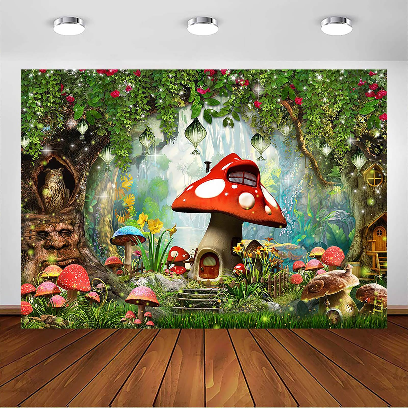 MEHOFOTO Fotohintergrund Märchenwald 2,2x1,5m - Zauberhafte Kulisse Für Kinderfotos