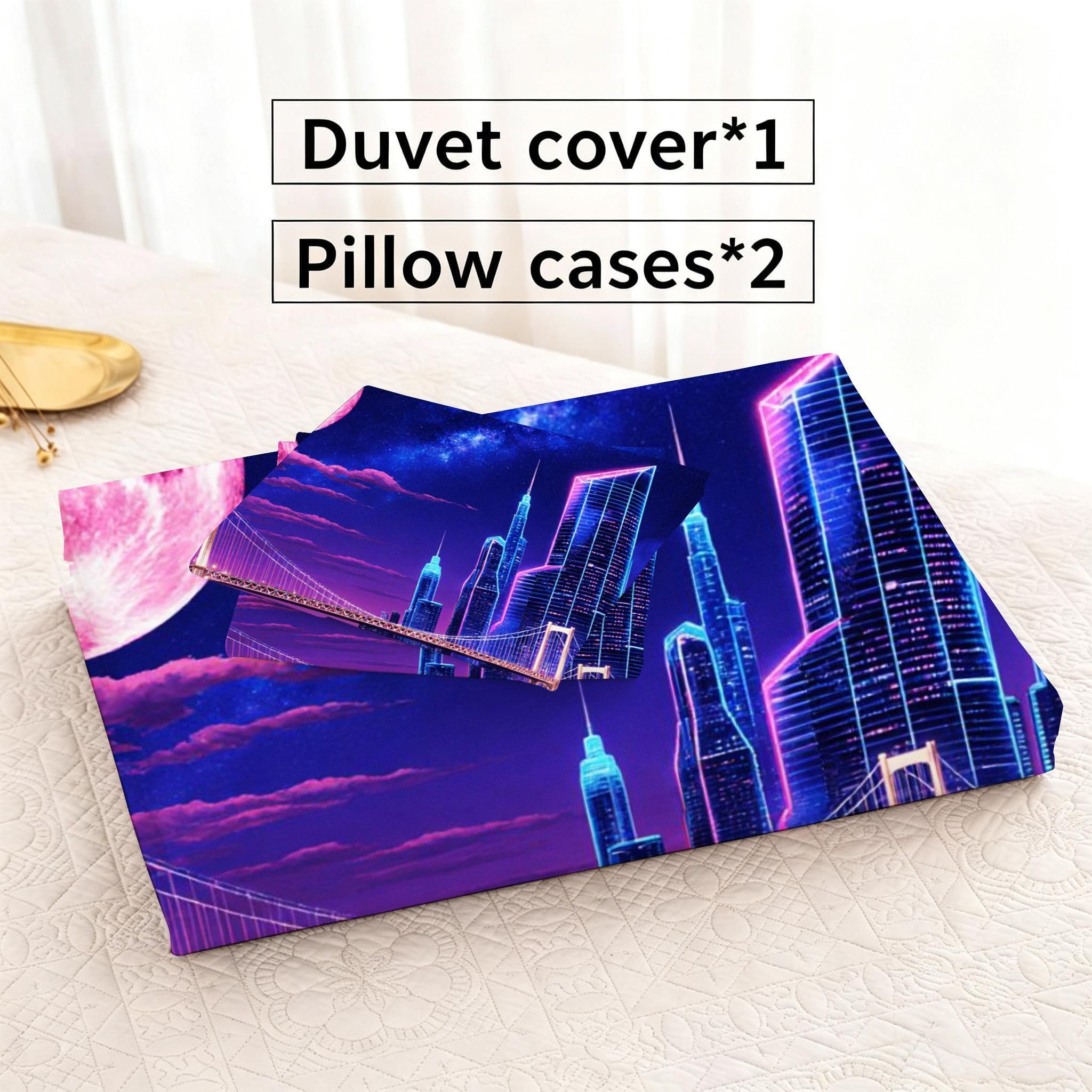 Funda Nórdica Cama 180, 240x260 cm Luna Azul, AQ2226