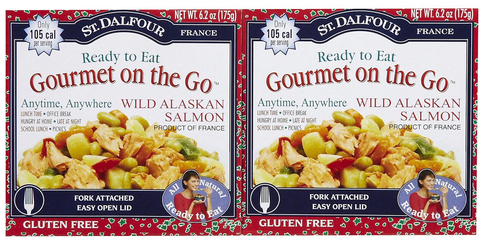 Gourmet On The Go Ready, To, Eat Wild Alaskan Salmon, 6.2 oz, 2 pk