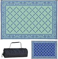 Vista 14 de Estera reversible Reversible Mats 119127, color marrón/beige de 9 x12 pies, Beige