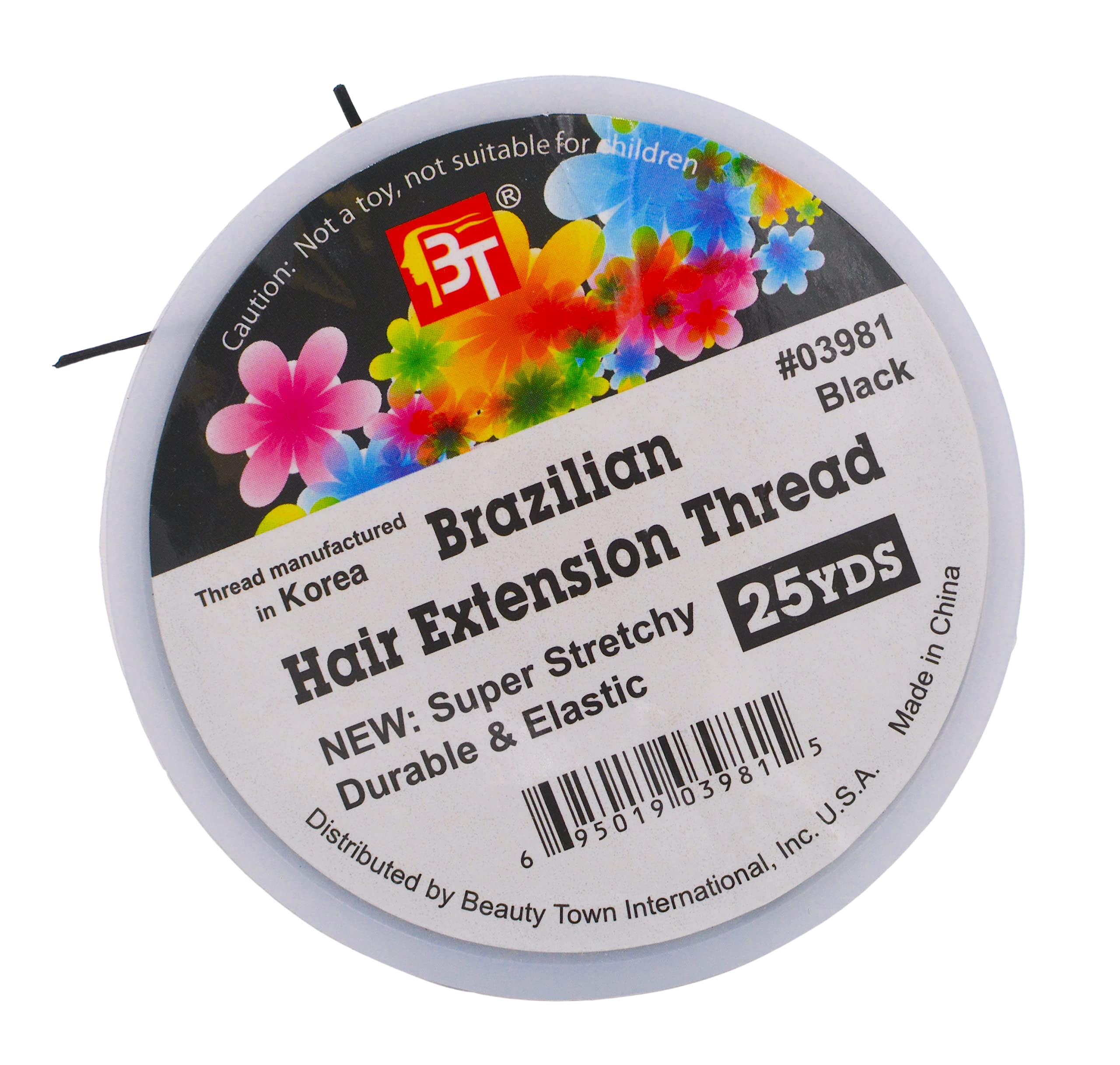 Brazilian Hair Extension Thread, Black