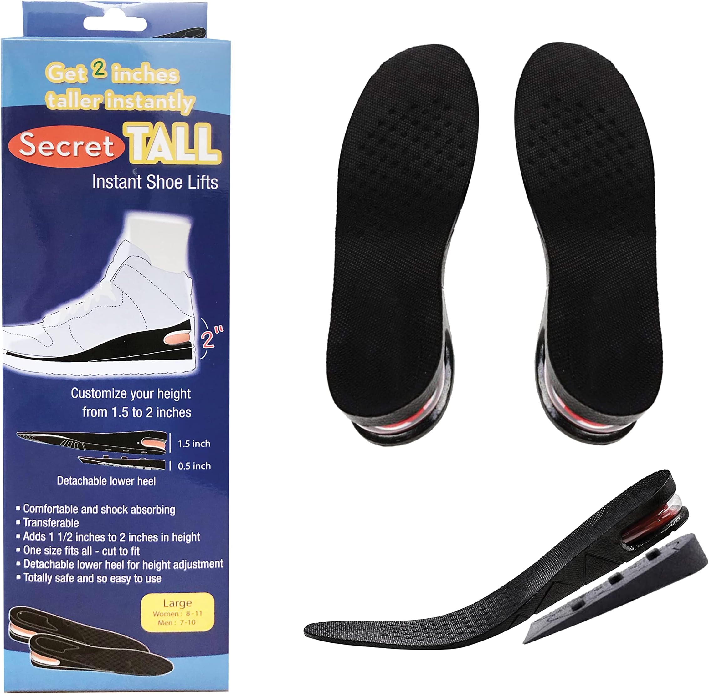 Instant Shoe Lifts- For Men