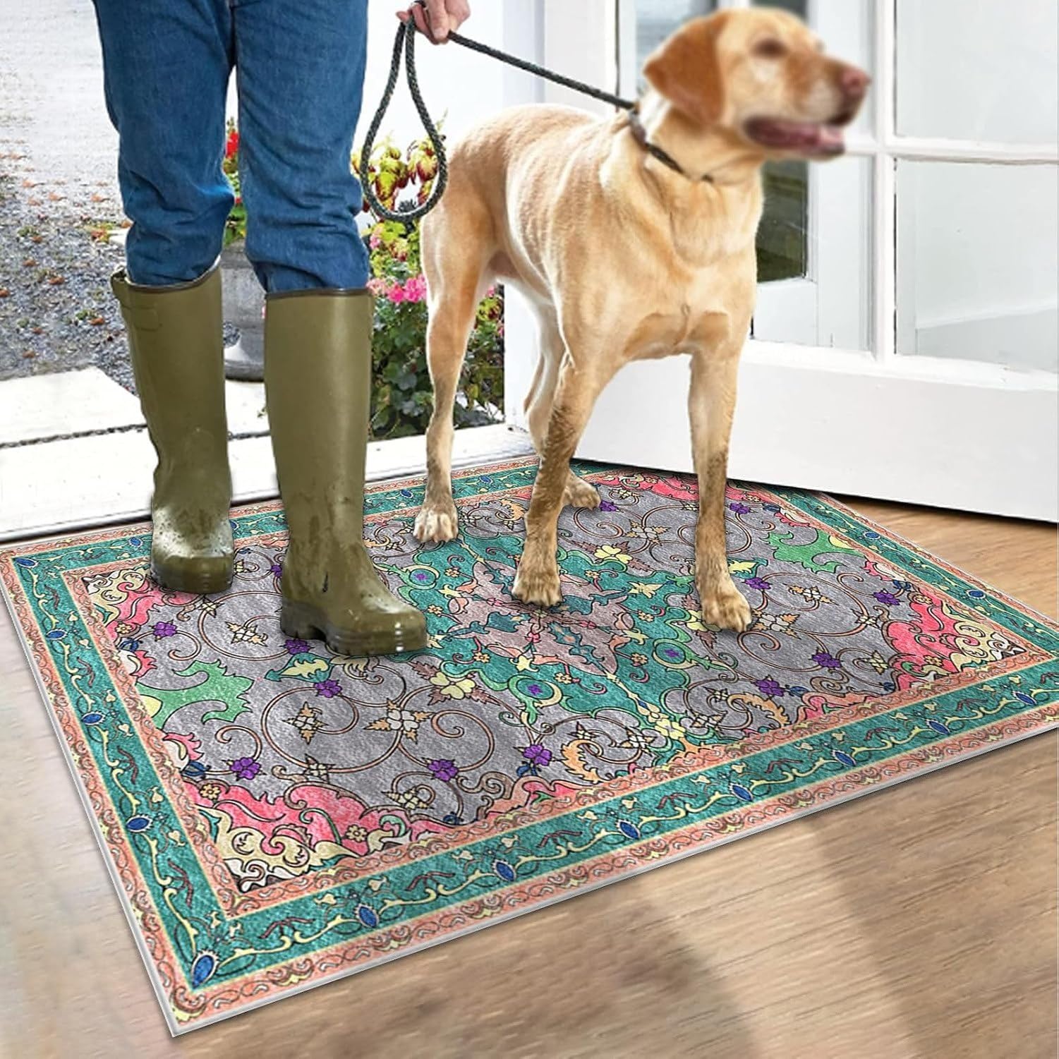 Alfombra Corredor Lavable Antideslizante Absorbente, 439-a, 40 x 500 cm