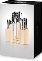 Vista 8 de Cangshan TS Series 1021431 Sueco 14C28N Juego de bloques magnéticos de cuchillos dentali, arce