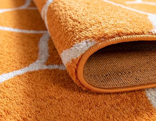 Miniatura 366 de Rugs.com Lattice Frieze Collection Alfombra – 4 x 6 pies, alfombra mediana negra perfecta para salas de estar, comedores grandes, planos abiertos