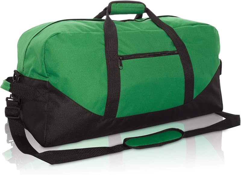 DALIX Bolsa de lona grande para deportes de gimnasio Big Adventure de 25" (negro, gris, azul marino, rojo, camuflaje)