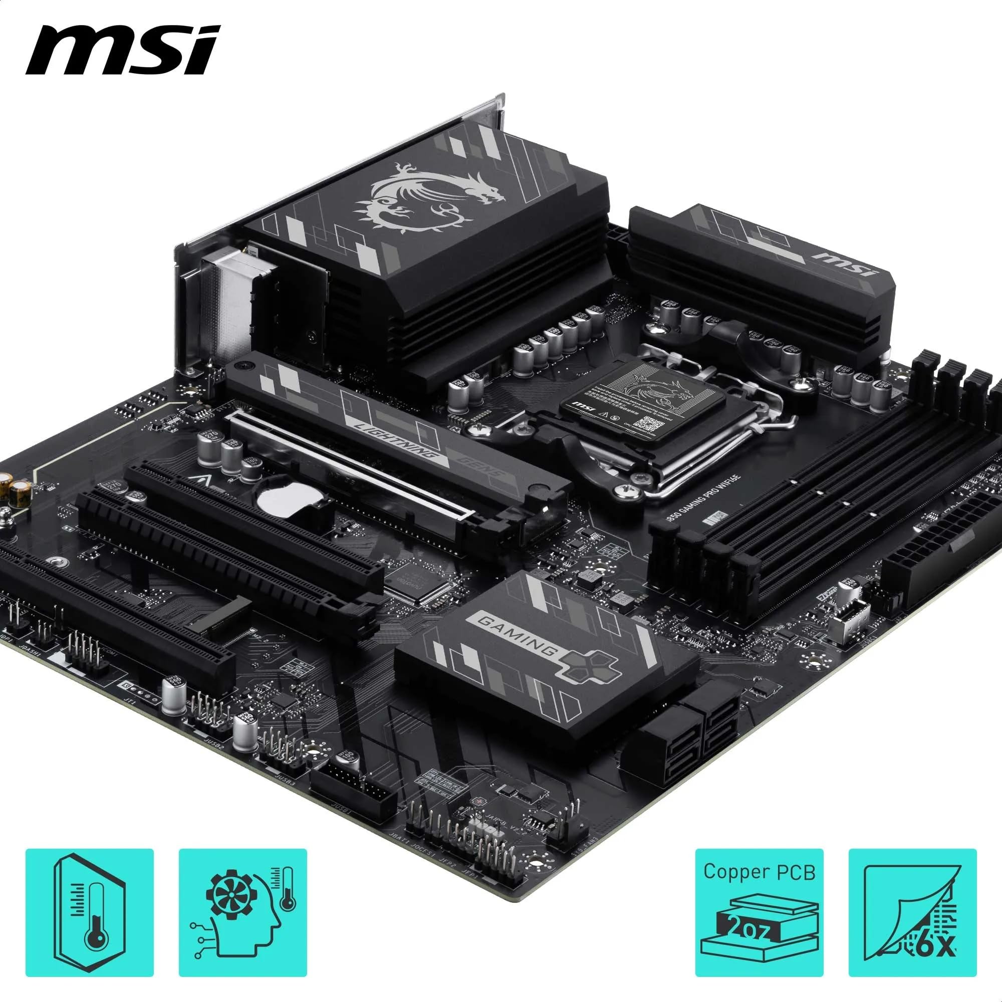 Amazon.com: MSI B850 Gaming PRO WIFI6E Motherboard, ATX - Supports