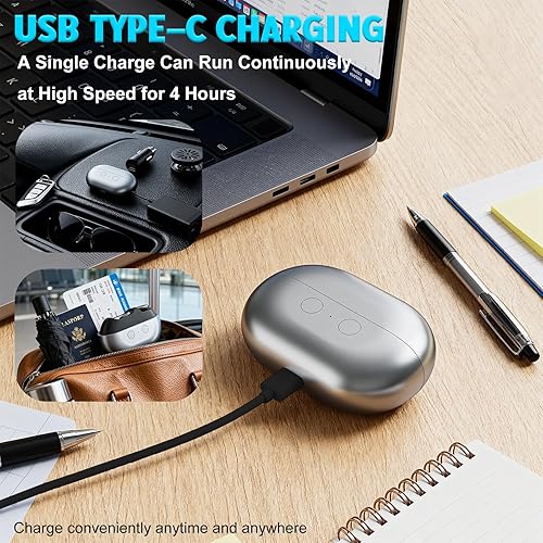 Miniatura 3 de Fanyil easyclip 2026 - Cortauñas inteligente para personas mayores, herramienta eléctrica de cuidado de uñas con luz LED, recortadora de uñas sin