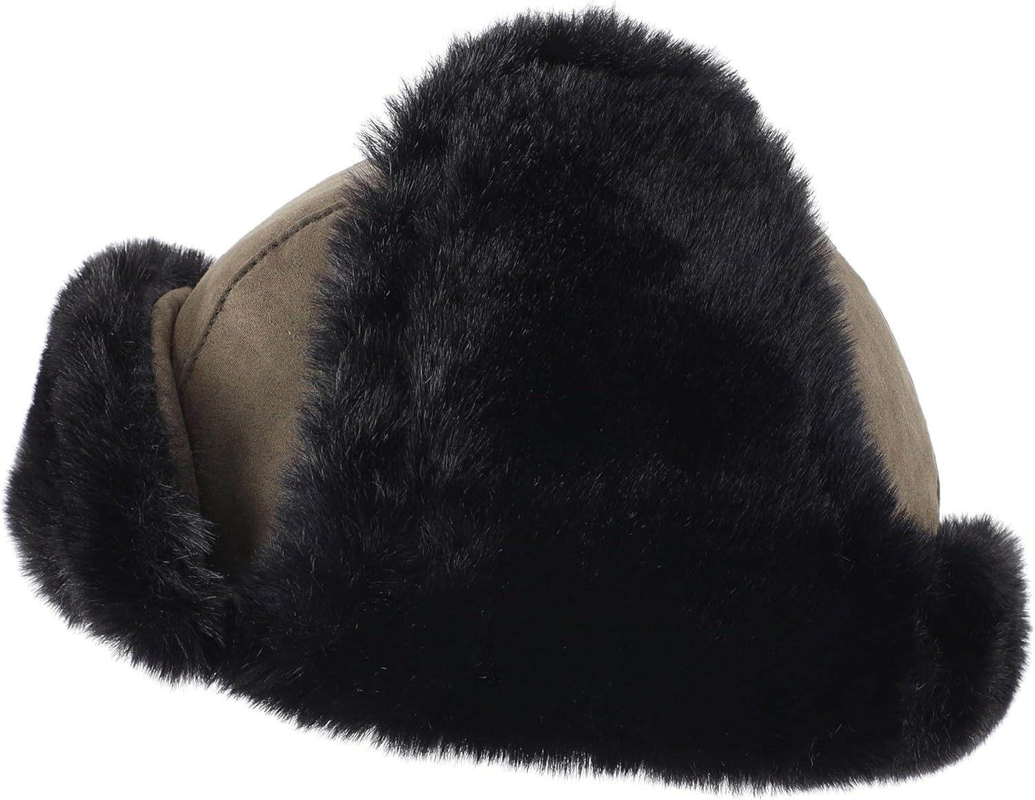 Connectyle Aviator Trapper Hat for Men Women Faux Fur Warm Winter Hat with Ear Flaps Faux Suede Ushanka Cold Weather Hats - Image 3
