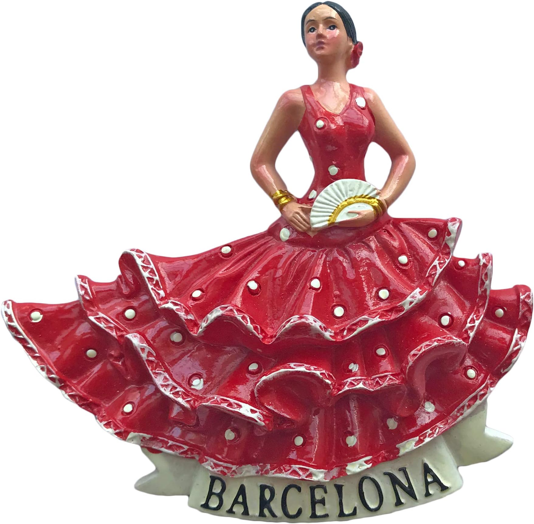 3D Flamenco Dancer Barcelona Spain Refrigerator Magnet Travel Sticker Souvenirs,Resin Home & Kitchen Decoration,Spain Fridge Magnet from China