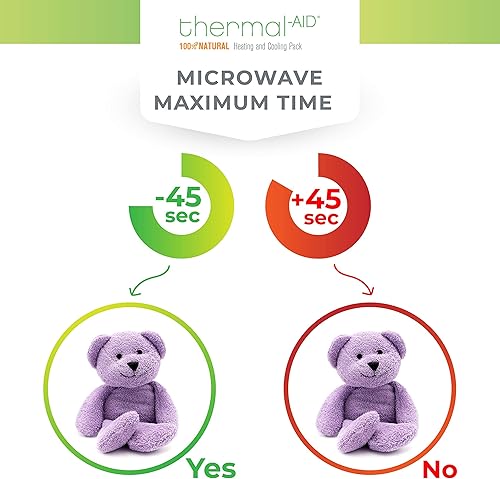 Miniatura 4 de Thermal-Aid Zoo Animals - Tumble The Lavender Bear - Animales de peluche terapéuticos calentables para niños - Terapia caliente y fría - Paquete de