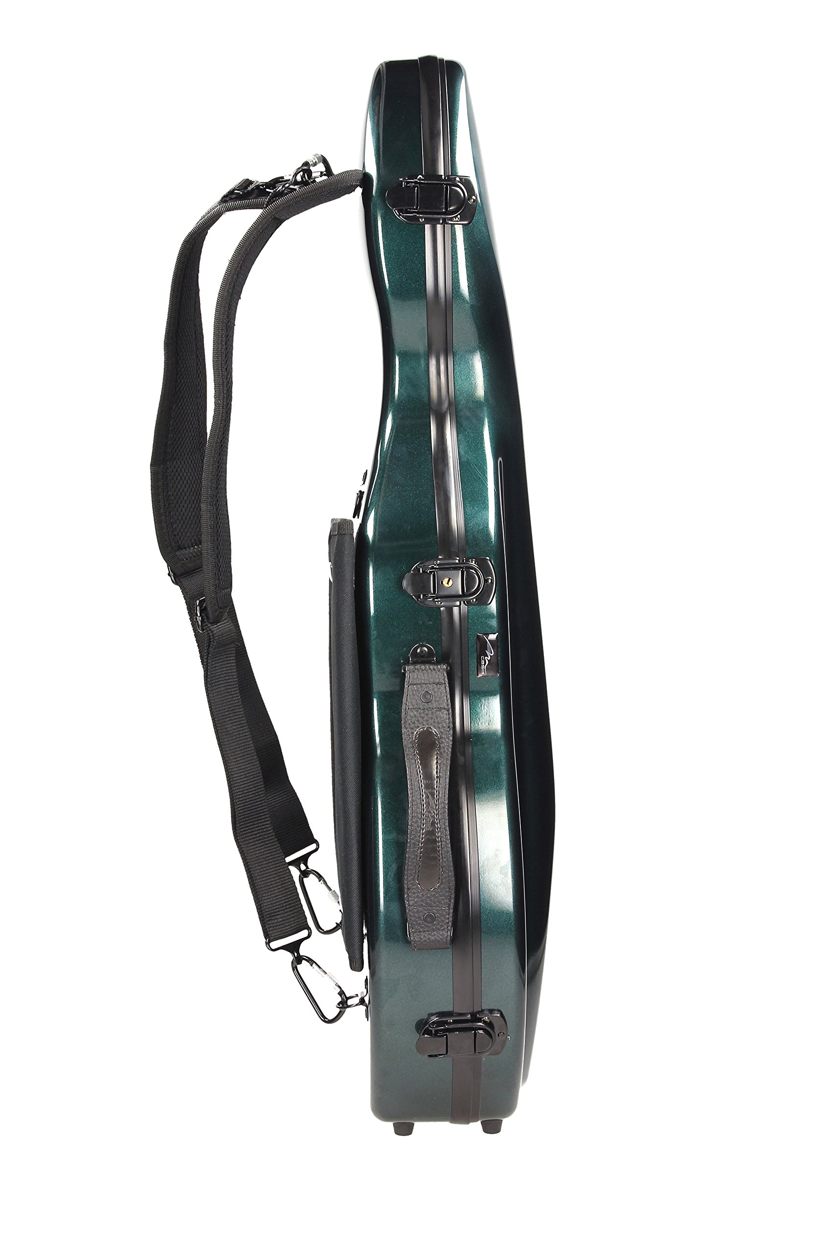 M-Case Valigetta in Fibra di Vetro Ultra Light per Violino 4/4 Verde