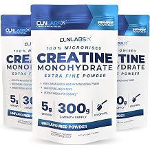 Creatine Monohydrate Powder | 900g 3-Pack | Pure Unflavoured | Made in UK