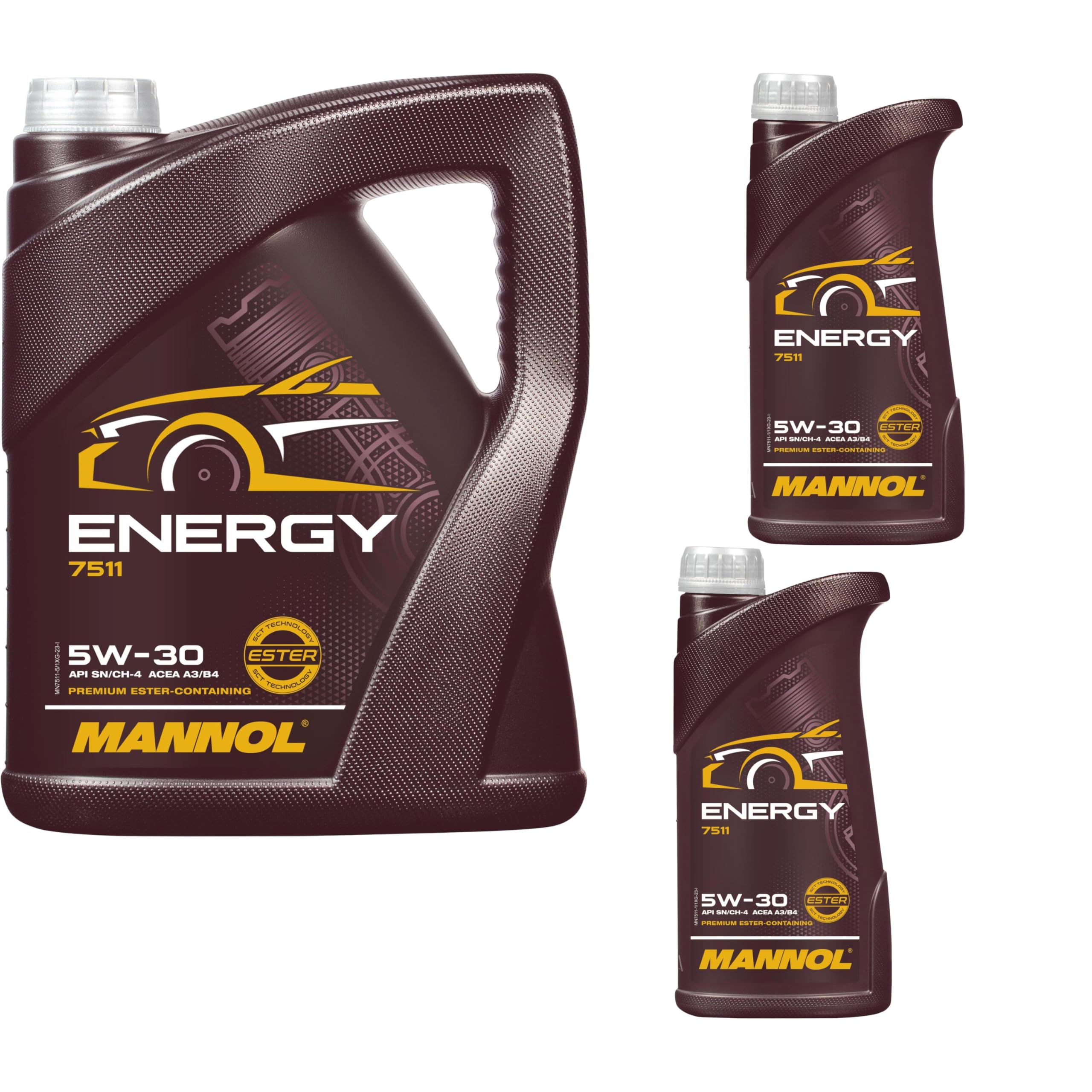 69989014 7 Liter Original MANNOL Motoröl Energy 5W-30 API SL Engine Oil Öl