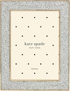 kate spade new york 897450 Sitting Pretty 5x7 Silver Glitter Frame